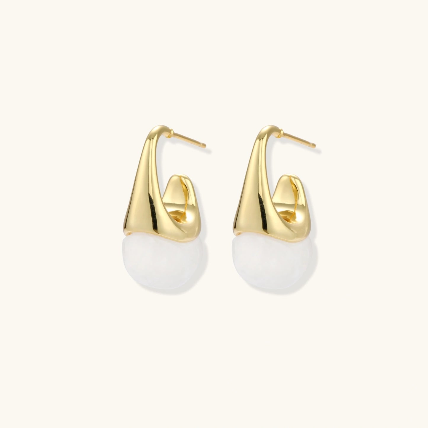 Sculptural Cone Hoops